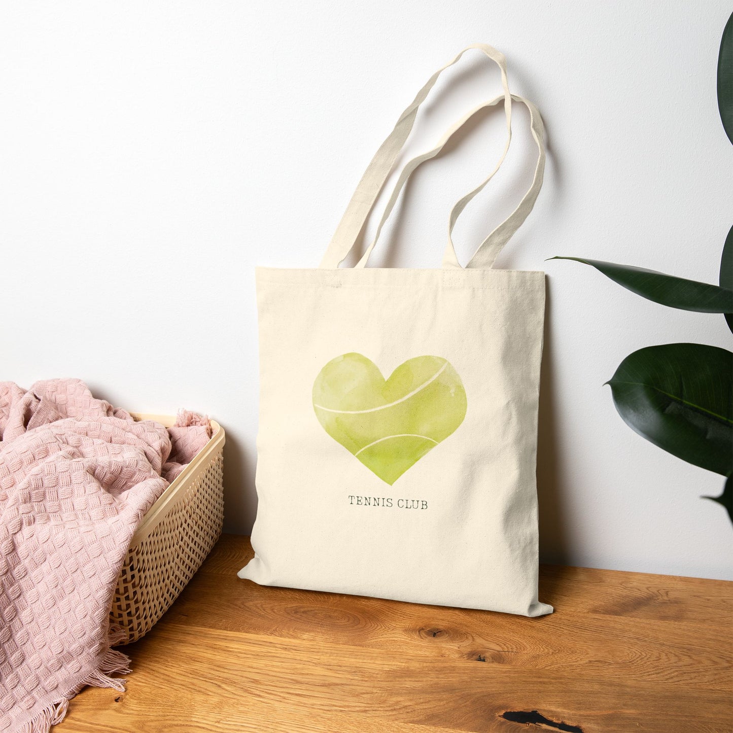 Tennis Club Canvas Tote